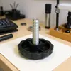 Fábrica 34mm-1/4 pulgada plástico PP pies ajustables pies ajustables de plástico pies de mueble
