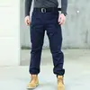 Pantalones Tácticos Transfronterizos con Múltiples Bolsillos, Pantalones Largos de Cuadros Duraderos para el Trabajo, Pantalones Largos para Hombre de Tallas Grandes para Exteriores
