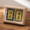 Mini Porta-Retrato de Mesa Song Jin Pintura Caligráfica Núcleo Porta-Retrato Cartão Decorativo Moldura para Fotos Estilo Chinês Ornamentos de Bom Presságio Não
