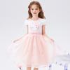 Vestido de moda casual de contraste de estilo occidental nuevo de verano 2025 para niñas HelloKitty
