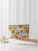 Bolsa de Cosméticos Amazon Flor Francesa Grande Capacidade Clutch Feminino Zíper Lona Bolsa de Armazenamento de Produtos para Cuidados com a Pele