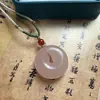 Jade Afegão Raiz de Lótus Rosa Pingente Buda Risonho Folhas Ruyi Vagens Pingente Jade Jade Atacado Presentes