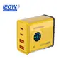 Luz LED redonda de 120W, carregador multi-porta AACC, adequado para telefones Apple e Android, carregador 5V 2A 12W