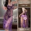 Lingerie Sexy Renda Transparente Peça Única Camisola Padrão Suspender Boate Sexy Camisola Transparente Roupão de Casal