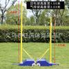 Badminton net Post interior e exterior universal Rack de rede ajustável portátil móvel badminton rack de rede de dupla finalidade com rodas