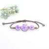 Pulsera de flores secas estilo coreano narcisos de flor de encaje de gema del tiempo narcisos flor de encaje cuentas de cerámica Jingdezhen flor real