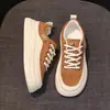 Zapatillas Blancas de Cuero Versátiles Grulla de Almohada Blanca Nueva Popular Primavera 2026 para Adolescentes, Zapatos Deportivos Casuales para Mujer, Antideslizantes