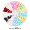 Transfronteiriço novo multiestilo semicírculo imitação pérola caixa de arte de unha celular DIY colar diamante peça de fruta joia acessórios