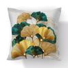 AliExpress Serie Explosiva de Hoja de Ginkgo Funda de Almohada Sencilla para el Hogar Sala de Estar Sofá Coche Cuadrada Lino