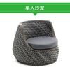 Sofá pequeno de varanda de ratã para exterior cadeira de ratã conjunto de três peças combinação clássica de pátio mesa de centro cadeira de exterior móveis de ratã chineses