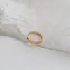 Anel de Diamante com Números Romanos Europeu e Americano para Mulheres, Aço Titânio Moderno e Personalizado, Estilo Cool, Estilo Japonês de Nicho, Anel para Dedo Indicador de Luxo Acessível