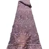 Tecido Bordado com Pedrarias para Vestidos de Casamento, Tecido com Bordado de Lantejoulas, Barra de Renda para Vestido da Moda com Bordado de Cordão de Miçangas