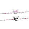 Pulsera de plata de ley S925 nueva con gota de esmalte Sanrio linda pulsera para niños joyería de plata venta directa de fábrica transfronteriza