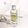 Fabricantes suministran botella de perfume 75ml Botella de Vidrio botella de perfume con tapa botella de spray para perfume fondo grueso