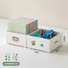 Caja de Almacenamiento de Papelería de Oficina Bnbs Caja Cuadrada Pequeña Transparente Visible Caja de Almacenamiento para Artículos Pequeños de Escritorio