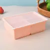 Directamente del Fabricante, Charola de Hielo de Silicona en Stock, Molde de Hielo Grande de 4 Cavidades con Tapa, Charola de Hielo Creativa de Cuatro Compartimentos para Uso Doméstico