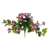 Flor de Campanilla Artificial Transfronteriza de Amazon, Flor Colgante Falsa, Flor Artificial de Seda para Decoración Suave de Exteriores y Sala de Estar