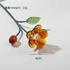 Artesanías de vidrio de colores en forma de corazón, atrapasoles, estacas para jardín, accesorios decorativos, decoraciones para mini jardines y hogares