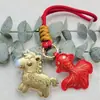 Colgante de Oro para Riqueza Instantánea, Llavero de Oro Puro del Dios de la Riqueza, Colgante para Bolso, Hazte Rico Inmediatamente, Regalo de Año del Caballo al por Mayor