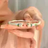 Pulsera Abierta con Patrón de Flores y Bambú, Nueva y de Moda 2026, Año del Caballo, Calabaza del Zodiaco, Potenciadora de la Fortuna para Mujer