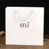 Suministro Directo de Fábrica, Bolsas de Papel para Ropa, Bolsas de Cartón Blanco Publicitarias para Compras y Regalos, Bolsas de Empaque para Llevar al por Mayor