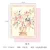 Papel de regalo floral, Papel de regalo de arte floral romántico floral ligero chino, Papel kraft de 160g, Papel de regalo floral al por mayor