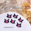 Nueva joyería para uñas, dopamina, pequeño diablo, ojo de gato, dibujos animados, gatito, lindo, dulce, estilo genial, accesorios para uñas de aleación
