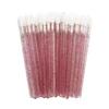 Pincel de labios desechable Crystal Rod, barra de labios, barra de esmalte, pincel de maquillaje portátil, mini pincel para delinear labios para hombres y mujeres, principiantes