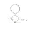 Novo criativo ocidental rainha mãe saturno aço inoxidável chaveiro homens e mulheres casal carro chaveiro pingente bolsa pendurado ornamentos