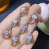 Anillo de ópalo natural con incrustaciones de cobre, piedra principal de 4*6 mm, artículo especial no admite devolución