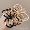 Cuerda Negra Simple para el Cabello, Gama Alta, Goma Elástica de Alta Elasticidad, Goma para el Cabello, Sin Marca, Sin Daño al Cabello, Goma para el Cabello, Accesorio Versátil para el Cabello para la Vida Diaria de las Mujeres