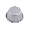 Taza de pudín de aluminio taza redonda pequeña molde para pastel pequeño de aleación de aluminio B11B06 tratamiento de ánodo en la superficie herramienta para hornear