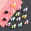 Mini Accesorios de Resina con Pegamento Cremoso de Nota Musical Alada de Colores Macaron para Arte de Uñas, Uñas Portátiles, Pendientes, Accesorios para el Cabello y Parches Adhesivos