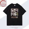Merchandise do Jogo Genshin Impact Camiseta de Algodão de Manga Curta Versão Q da Hu Tao para Alunos do Ensino Fundamental II e Médio Roupas Anime Bidimensionais Tamanho Plus
