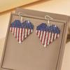 Pendientes de Boda de Novia Exagerados Pendientes Largos de Diamante Populares Africanos para Mujer Pendientes de Borla de Plata Europeos y Americanos Transfronterizos