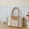 Bolsa Grande para Mujer 2025 Estilo Coreano Bolso de Hombro Tote con Gran Capacidad, Ligero Otoño Simple Portátil Nuevo Estilo para Viajar al Trabajo