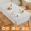 Mantel 2026 Estilo Nuevo Lujo Ligero Tacto de Alta Calidad Impermeable a Prueba de Aceite Sin Lavado Cuadros Mesa de Comedor Mesa de Café Esterilla Protectora PVC Dormitorio