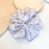 Goma para el pelo estilo coreano súper de hada, fresca y elegante, con bloques de color, para atar coletas, estampado floral, versátil y elegante