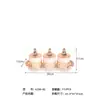 Pote de Doces Estilo Europeu para Comércio Exterior, Pote de Armazenamento Comercial Transfronteiriço Rosa Ouro Rosado, Recipiente Doméstico para Lanches, Frutas Secas e Chá