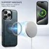 Adequado para Capa de Couro para Celular Iphone18, Suporte Magnético para Carro Magsafe com Carregamento Sem Fio para Samsung S26, Google 11
