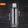 Atacado Em Estoque Garrafas Plásticas Transparentes Flip-Top 30ml 50ml 100ml Tampa Borboleta Garrafas Dispensadoras de Líquido Cosmético