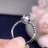 Anillo Nuevo de Tanzanita Natural Plata S925 Incrustado Piedra Principal 5X7Mm Versátil Moderno Popular Venta Caliente Joyería para Mujer Wholesale