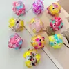 Transmissão ao vivo nova personalidade gato dos desenhos animados pata de gato contas de argila fofo princesa contas com furo passante DIY corrente de telefone chaveiro acessórios