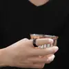 Anillos de Moda Versátiles para Parejas de Acero Inoxidable Pulido Cepillado de 4 6 8 mm, Nuevos Modelos Transfronterizos Europeos y Americanos para Amazon, Venta al por Mayor