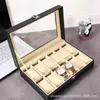 Vitrina Transfronteriza para 6-12 Niñas, Relojes Coleccionables de PU, Uso Doméstico, Gama Alta, Exquisita, Portátil