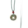 Collar Colgante Hebilla de Paz Estilo Nuevo Estilo Étnico Cuerda Trenzada Retro Cadena para Clavícula Diseño de Nicho Moda Versátil Hebilla de Paz