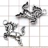 Mezcla 20 Sombreros de Vaquero Occidental de Caballo de Plata Antigua Cactus Pistola Colgantes Accesorios Creativos para Joyería Hecha a Mano DIY