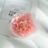10cm Flor de Peônia Artificial Acessórios para Vestido de Noiva DIY Estilo Antigo Ornamento de Cabelo Feito à Mão Material Decorativo Atacado