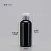Botellas de Plástico Transparentes con Tapa abatible en stock 30 50 100ml Flexibles para Loción Cosmética Botellas Dispensadoras con Tapa de Mariposa