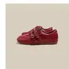 Estilo alemán casual estilo británico zapatos pequeños de cuero para mujer nuevos con cordones hebilla moda punta cuadrada tacón oculto zapatos de un solo color 2026